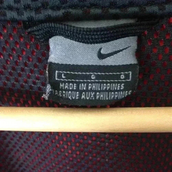 Nike Red Blue Windbreaker Lightweight Large Jacket - Picture 4 of 7